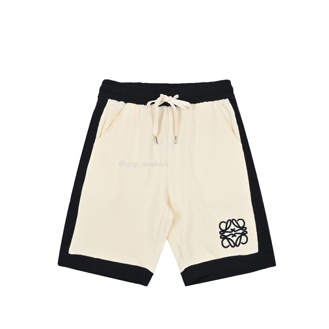 Loewe 24ss Embroidered Logo Color Blocking Waffle Shorts (6) - newkick.cc